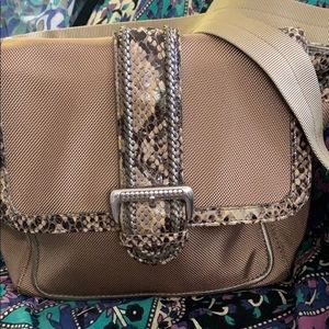 EUC Brighton bag. Nylon/leather trim. Crossbody